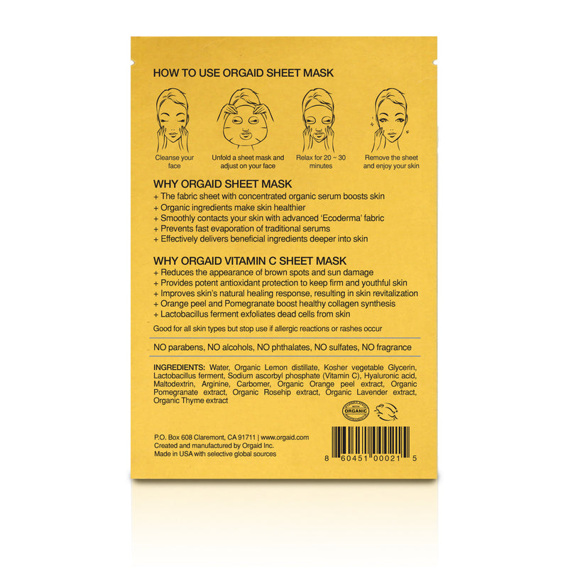 Vitamin C & Revitalizing Organic Sheet Mask (Single)